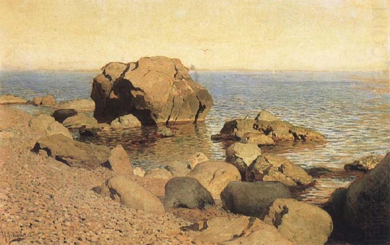 Isaac Levitan Sea bank rummaged china oil painting image